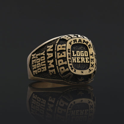 Custom Name Ring in Silver or Gold, Personalized Engraved Ring for Men & Women