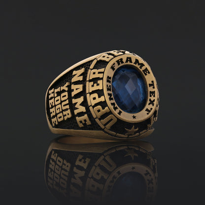 Graduation College Ring, Personalized University Ring, Customized Class Ring, University Ring