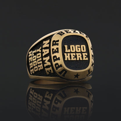Simple Personalized Name Ring, Custom Minimalist Silver & Gold Ring