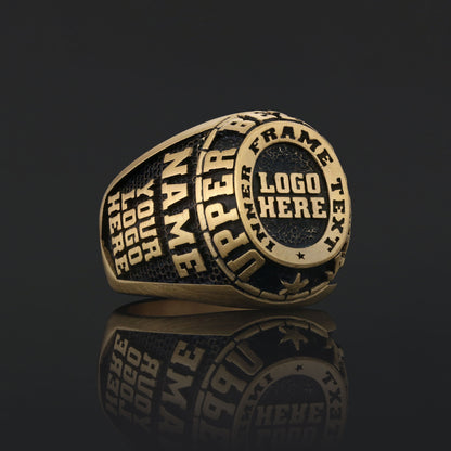 Personalized Engraved Ring, Custom Name Ring in Silver or Gold