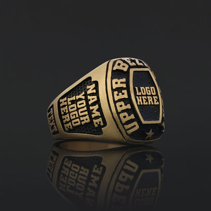 Luxury Personalized Name Ring, Custom Engraved Silver & Gold Jewelry for Him & Her