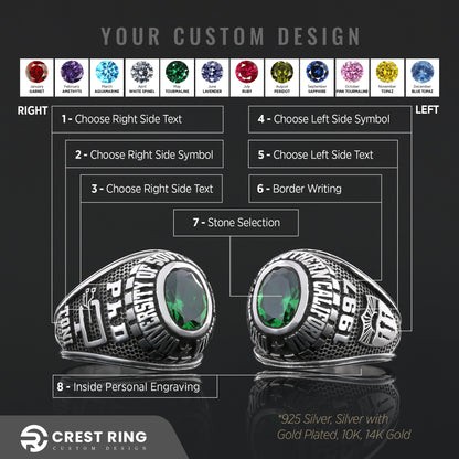 United States Veteran Ring, University of Michigan Ring, Customized High School Ring, University Ring, Customized Class Ring