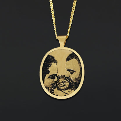 Custom Pendant Necklace, Personalized Name, Logo & Symbol Design in 925 Sterling Silver or Gold