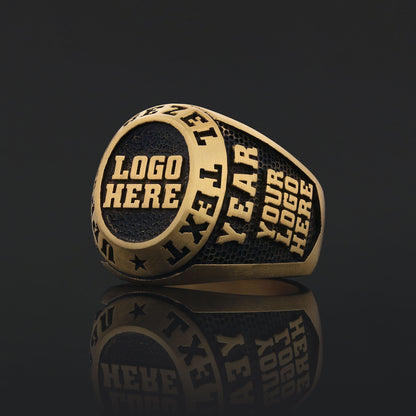 Custom Logo Signet Ring – Personalized Engraved Statement Ring, Custom Crest Ring, Unique Personalized Jewelry