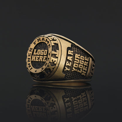 Custom Minimalist Name Ring, Personalized Silver & Gold Unisex Jewelry