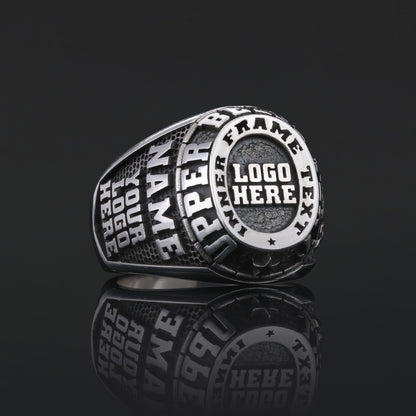 Personalized Engraved Ring, Custom Name Ring in Silver or Gold