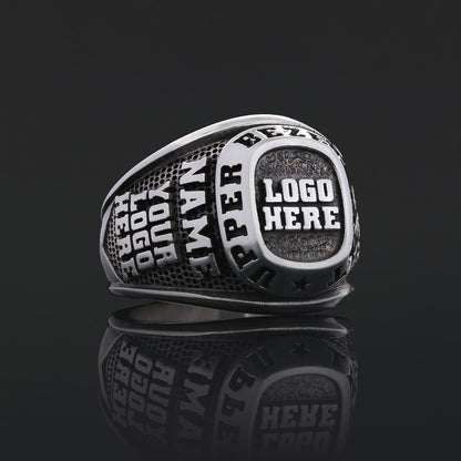 Minimalist Personalized Name Ring, Custom Silver & Gold Unisex Ring