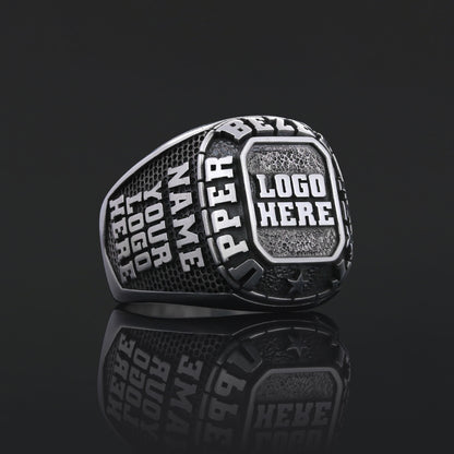 Handcrafted Name Ring for Men & Women, Custom Silver & Gold Engraved Jewelry