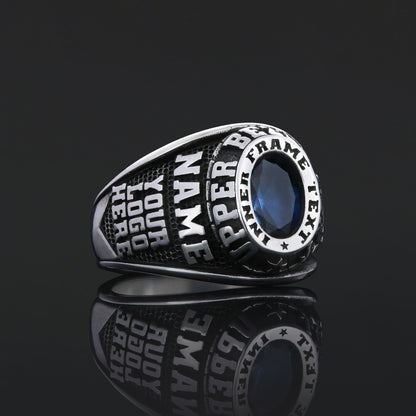 Custom Engraved Minimalist Name Ring, Personalized Silver & Gold Band