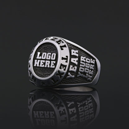 Custom Logo Signet Ring – Personalized Engraved Statement Ring, Custom Crest Ring, Unique Personalized Jewelry