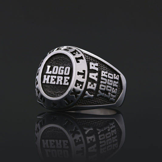 Custom Logo Signet Ring – Personalized Engraved Statement Ring, Custom Crest Ring, Unique Personalized Jewelry