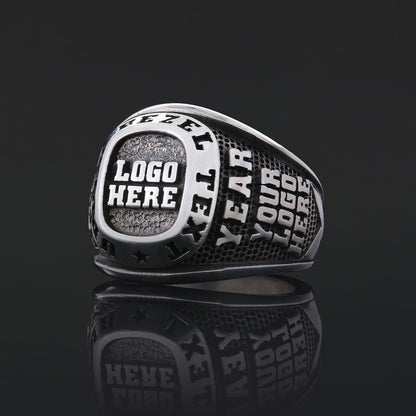 Minimalist Personalized Name Ring, Custom Silver & Gold Unisex Ring