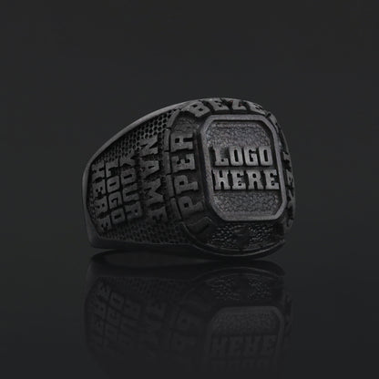 Handcrafted Name Ring for Men & Women, Custom Silver & Gold Engraved Jewelry