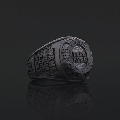 Custom Minimalist Name Ring, Personalized Silver & Gold Unisex Jewelry
