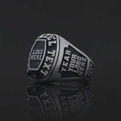 Luxury Personalized Name Ring, Custom Engraved Silver & Gold Jewelry for Him & Her