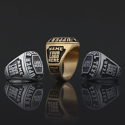 Luxury Personalized Name Ring, Custom Engraved Silver & Gold Jewelry for Him & Her