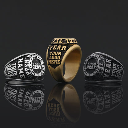 Custom Name Ring for Men & Women, Personalized Engraved Silver or Gold Jewelry