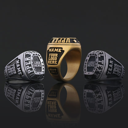 Personalized Name Ring for Men & Women, Minimalist Custom Engraved Silver or Gold Band, Unique Handmade Gift