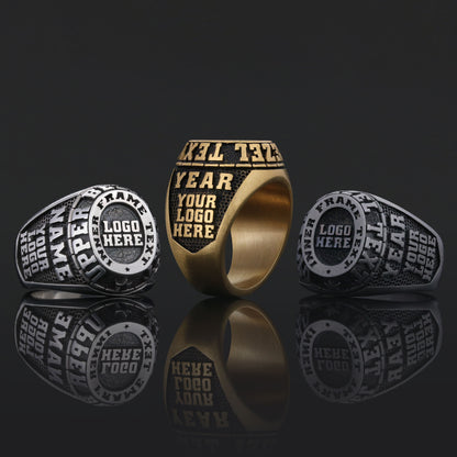 Personalized Engraved Ring, Custom Name Ring in Silver or Gold