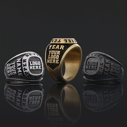 Minimalist Personalized Name Ring, Custom Silver & Gold Unisex Ring