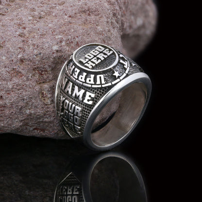 Handcrafted Personalized Name Ring, Custom Silver & Gold Jewelry