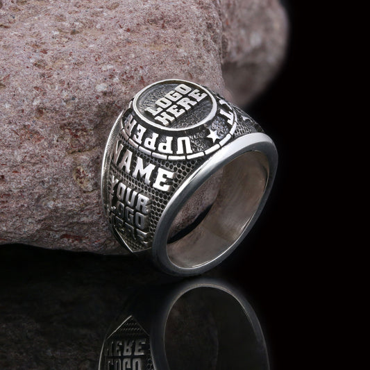 Handcrafted Personalized Name Ring, Custom Silver & Gold Jewelry