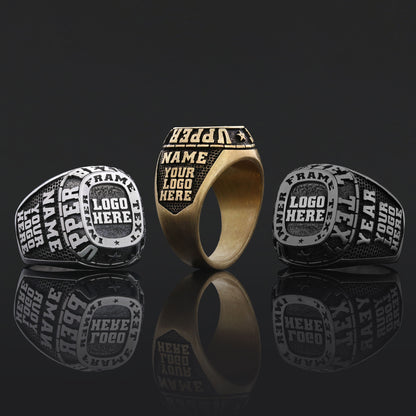 Custom Name Ring in Silver or Gold, Personalized Engraved Ring for Men & Women