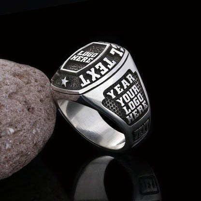 Luxury Personalized Name Ring, Custom Engraved Silver & Gold Jewelry for Him & Her