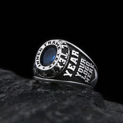 Custom Engraved Minimalist Name Ring, Personalized Silver & Gold Band