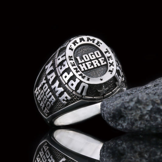 Personalized Engraved Ring, Custom Name Ring in Silver or Gold