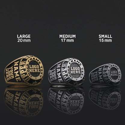 Personalized Engraved Ring, Custom Name Ring in Silver or Gold