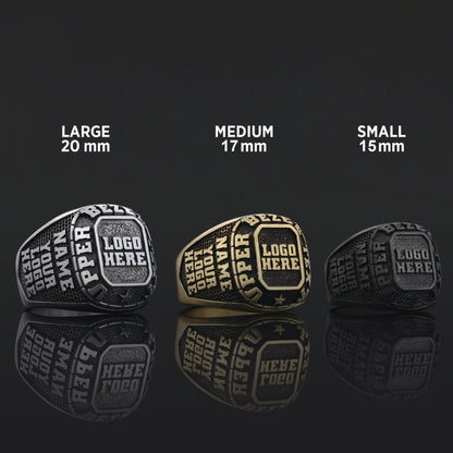 Handcrafted Name Ring for Men & Women, Custom Silver & Gold Engraved Jewelry