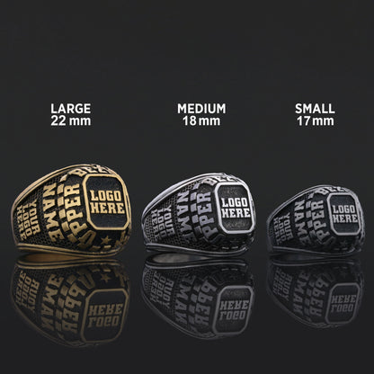 Personalized Custom Ring for Men & Women Handcrafted Engraved Jewelry in Silver & Gold