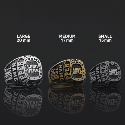 Custom Name Ring in Silver or Gold, Personalized Engraved Ring for Men & Women