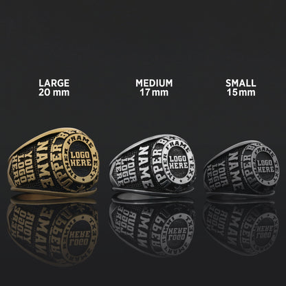 Custom Name Ring for Men & Women, Personalized Engraved Silver or Gold Jewelry
