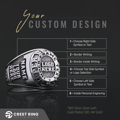 Custom Minimalist Name Ring, Personalized Silver & Gold Unisex Jewelry