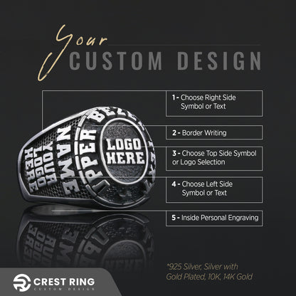Signature Custom Ring, Personalized Fine Jewelry Gift, Handcrafted Signature Custom Ring