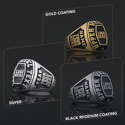 Luxury Personalized Name Ring, Custom Engraved Silver & Gold Jewelry for Him & Her