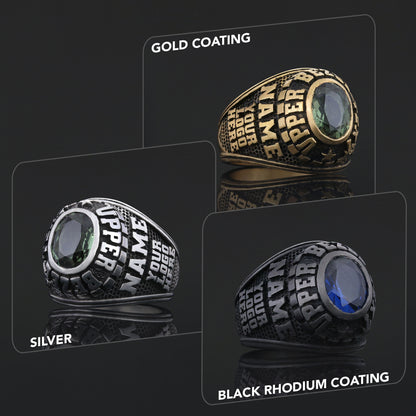 Design Your Own Custom Ring, Personalized Engraved Silver & Gold Ring Gift