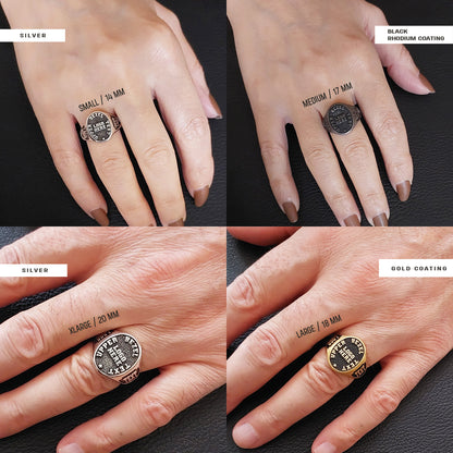 Custom Logo Signet Ring – Personalized Crest Ring, Engraved Statement Ring, Custom Heritage Jewelry