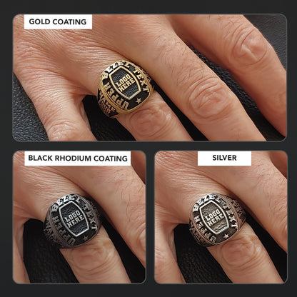 Luxury Personalized Name Ring, Custom Engraved Silver & Gold Jewelry for Him & Her