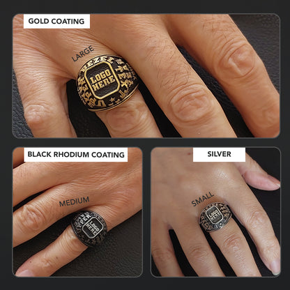 Handcrafted Name Ring for Men & Women, Custom Silver & Gold Engraved Jewelry