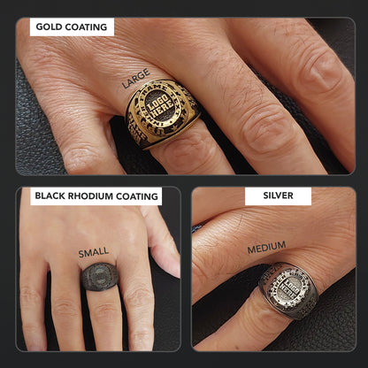 Custom Name Ring for Men & Women, Personalized Engraved Silver or Gold Jewelry