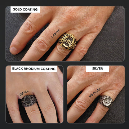 Personalized Engraved Ring, Custom Name Ring in Silver or Gold