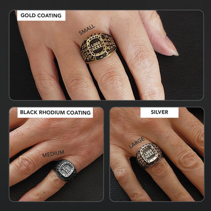 Custom Name Ring in Silver or Gold, Personalized Engraved Ring for Men & Women