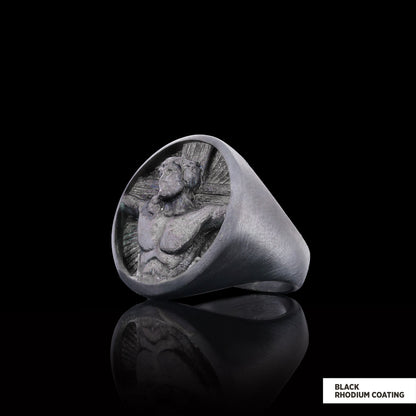 3D Jesus Ring, Religious Ring, 925 Sterling Silver Christian Ring, Gold Plated Religious Ring, Jesus Jewerly