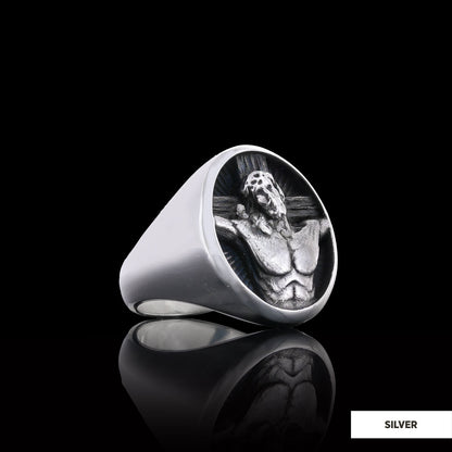 3D Jesus Ring, Religious Ring, 925 Sterling Silver Christian Ring, Gold Plated Religious Ring, Jesus Jewerly