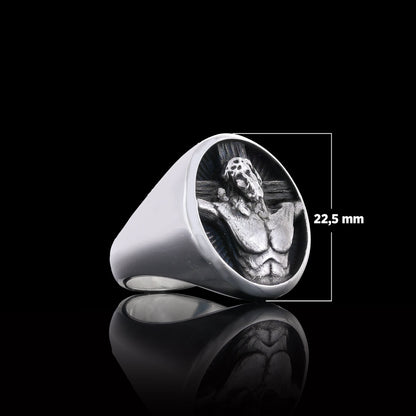 3D Jesus Ring, Religious Ring, 925 Sterling Silver Christian Ring, Gold Plated Religious Ring, Jesus Jewerly