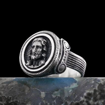 3D Jesus Ring, Silver Religious Ring, Religious Gift, Gold Plated Jesus Jewelry, Christian Accessory