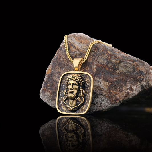 3D Silver Jesus Pendant, Religious Silver Necklace, Religious Christian Jewelry, Christ Accessory, Religious Gift